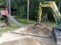 Byte av sand i l&aring;da 2011 K:sl&auml;tt